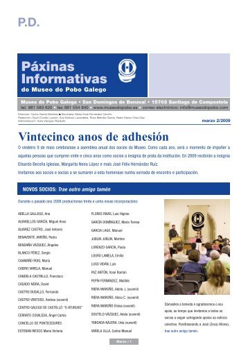 PÃ¡xinas Informativas - Museo do Pobo Galego