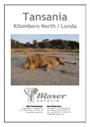 Tansania Kilombero North / Lunda - Blaser Safaris
