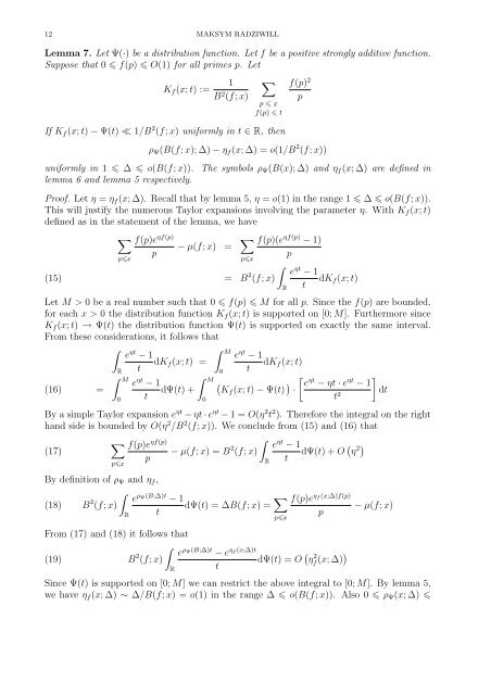 A converse to Halasz's theorem - IAS