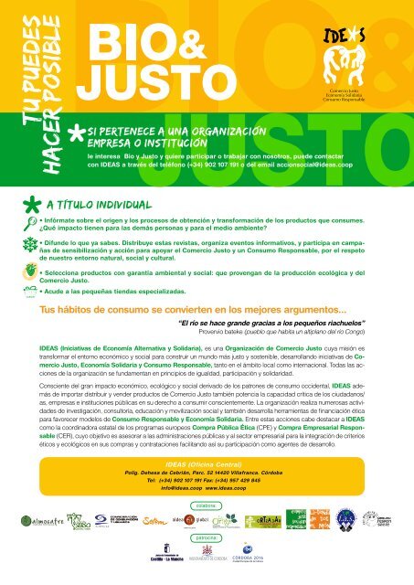 Revista Bio&Justo - Cecu