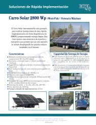 Carro Solar 2800 Wp (Watt-Pick / Potencia MÃ¡xima) - Ectel