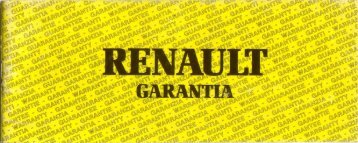 Carta de garantÃ­a - Renault 21