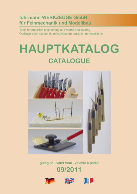 Hauptkatalog catalogue - Fohrmann