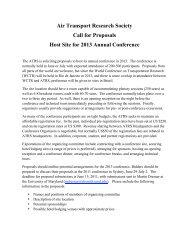 Air Transport Research Society Call for Proposals Host Site for 2013 ...