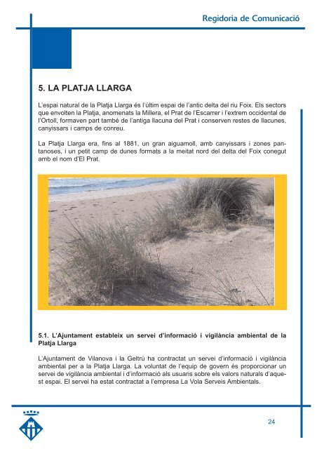 Temps de platja - Ajuntament de Vilanova i la GeltrÃº