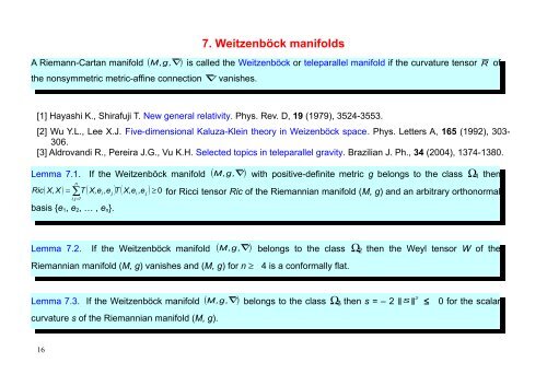 ON GLOBAL RIEMANN-CARTAN GEOMETRY