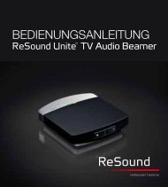 ReSound Unite TV - Bedienungsanleitung (Zuletzt aktualisiert 14.11 ...