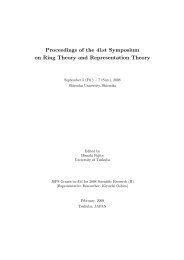 Proceedings of the 41st Symposium on Ring ... - FUJI - å±±æ¢¨å¤§å­¦