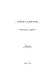 Proceedings of the 44th Symposium on Ring Theory and ... - FUJI