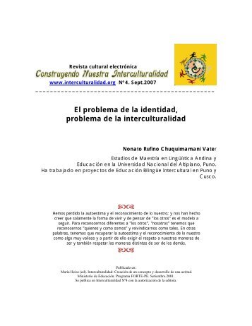 Versión PDF - Construyendo nuestra Interculturalidad