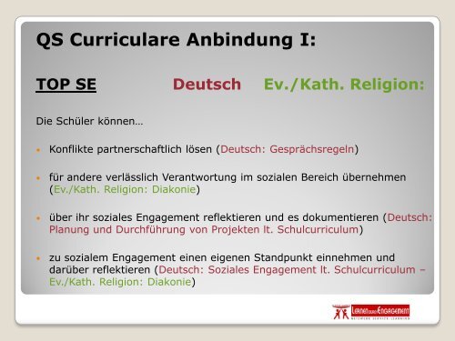 die Präsentation von Karin Brand bei der LdE ... - Service-Learning