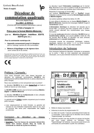 Décodeur de commutation quadruple