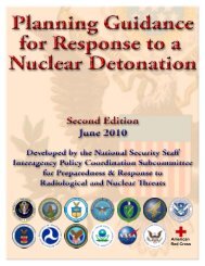 Planning Guidance for Response to a Nuclear Detonation - REMM