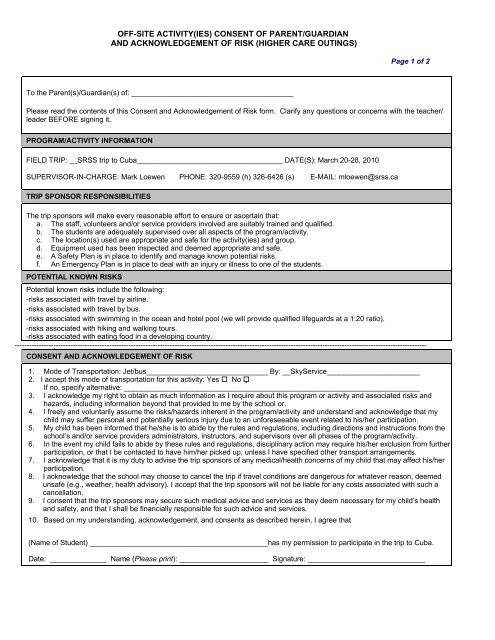 general consent form