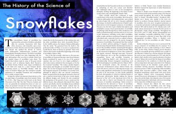 The History of the Science of Snowflakes