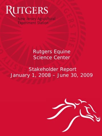 A copy of the Stakeholder Report is currently - Rutgers Equine ...