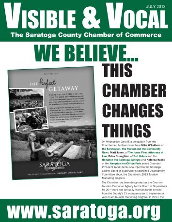 THIS CHAMBER CHANGES THINGS - Saratoga County Chamber of ...