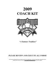 COACH KIT - the Cooperstown Dreams Park
