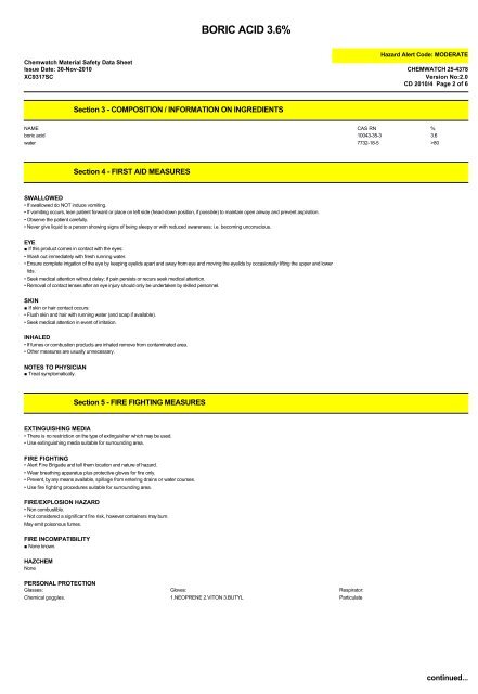 Boric Acid 3.6% - QGC