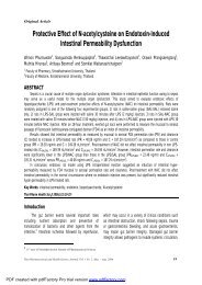 Protective Effect of N-acetylcysteine on Endotoxin-Induced Intestinal ...