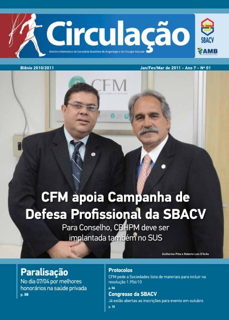 CFM apoia Campanha de Defesa Profissional da SBACV