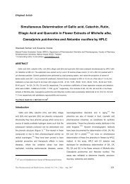 Simultaneous Determination of Gallic acid, Catechin, Rutin, Ellagic ...