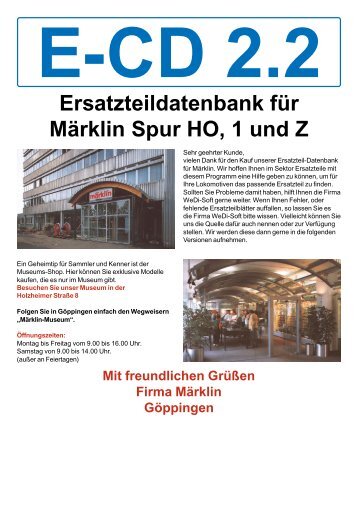 Ersatzteildatenbank für Märklin Spur HO, 1 und Z - Modellismo ...