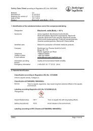 : BisolvonÃ‚Â®, solid (Bulk), < 10 % - Material Safety Datasheets ...