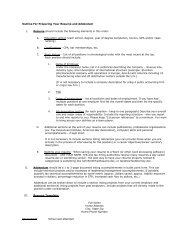 Outline for Preparing Your Resume and Addendum - Tax Executives ...