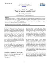 Impacts of Size of DG on Voltage Flicker and Voltage Sag in Radial ...