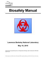 Biosafety Manual PDF - Lawrence Berkeley National Laboratory