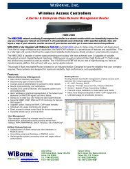 Wireless Network Monitoring Controller: NMS-2000 - WiBorne.com