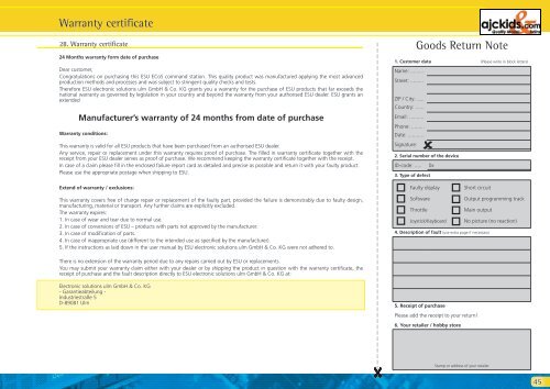 User Manual - Ajckids.com