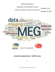 McGill University - Canada MEG Consortium