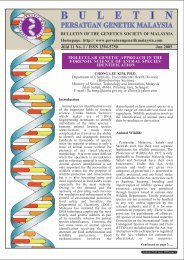 BULLETIN OF THE GENETICS SOCIETY OF MALAYSIA Homepage ...