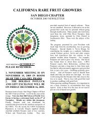October Issue - California Rare Fruit Growers, San Diego Chapter