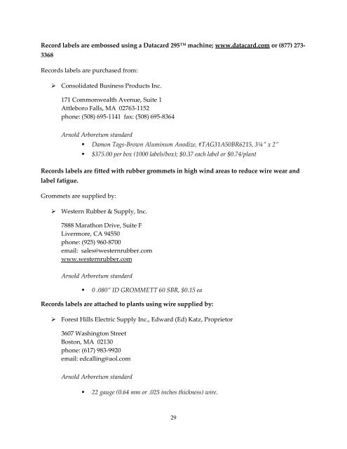 Field Check Operations Manual, 2009 - American Public Gardens ...