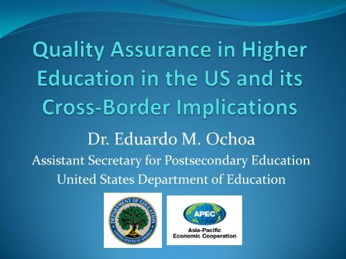 Quality Assurance in Higher Education in the US and its Cross ...