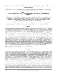 performance of broiler chicken on diet containing cassava leaf meal