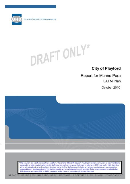 City of Playford Report for Munno Para
