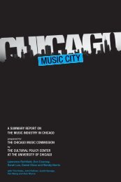 A SUMMARY REPORT ON THE MUSIC INDUSTRY IN CHICAGO ...