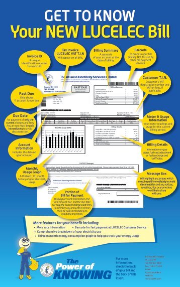 Get to Know Your New Bill - St. Lucia Electricity Services Limited