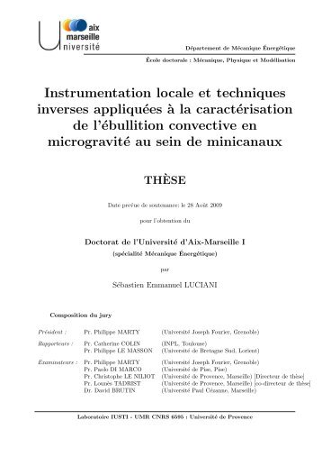 Instrumentation locale et techniques inverses appliquÃ©es `a la ... - iusti