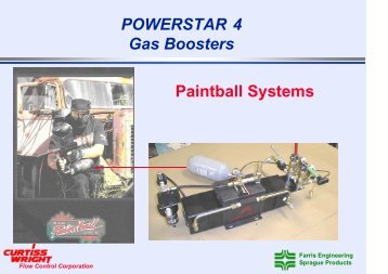 POWERSTAR 4 Gas Boosters Paintball Systems