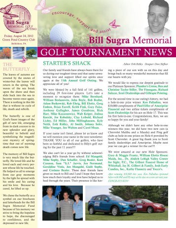 Fall 2012 - Bill Sugra Memorial Fund