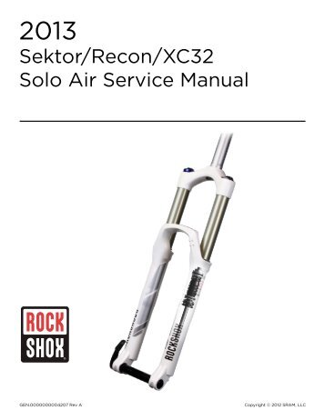 Sektor/Recon/Xc32 Solo Air Service Manual - Sram