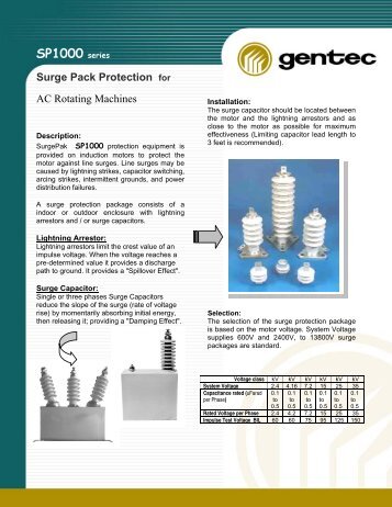 SP1000-MV Surge Back AC Machine - Gentec