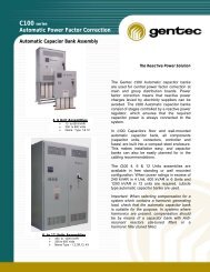 C100 Series - Automatic PF Correction Assembly - Gentec