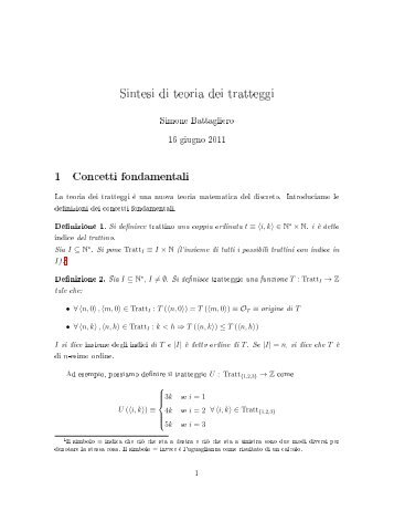 La Teoria dei Tratteggi - Rudi Mathematici