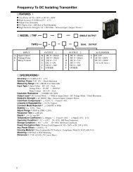 Frequency To DC Isolating Transmitter - Mun Hean